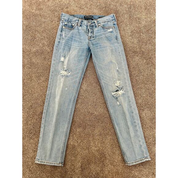 Abercrombie & Fitch Denim - Abercrombie & Fitch Boyfriend Signature Straight Jeans size 24